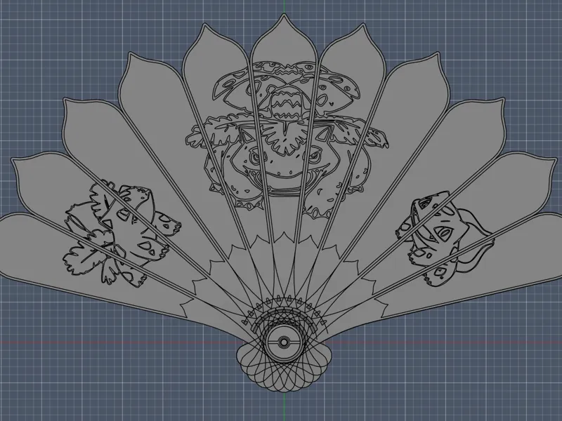 Eventail bulbizarre Pokemon