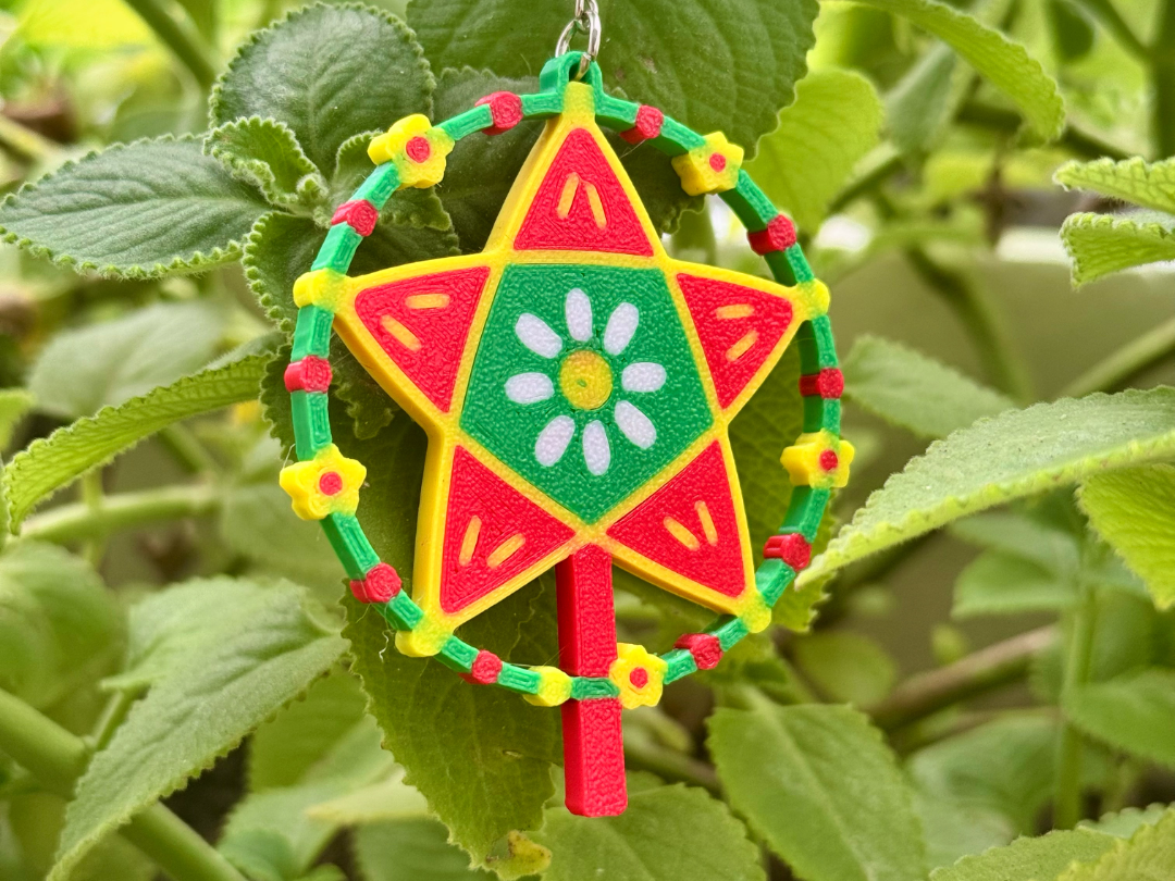 Vietnamese Star Lantern Keychain (for Mid-Autumn) - 1