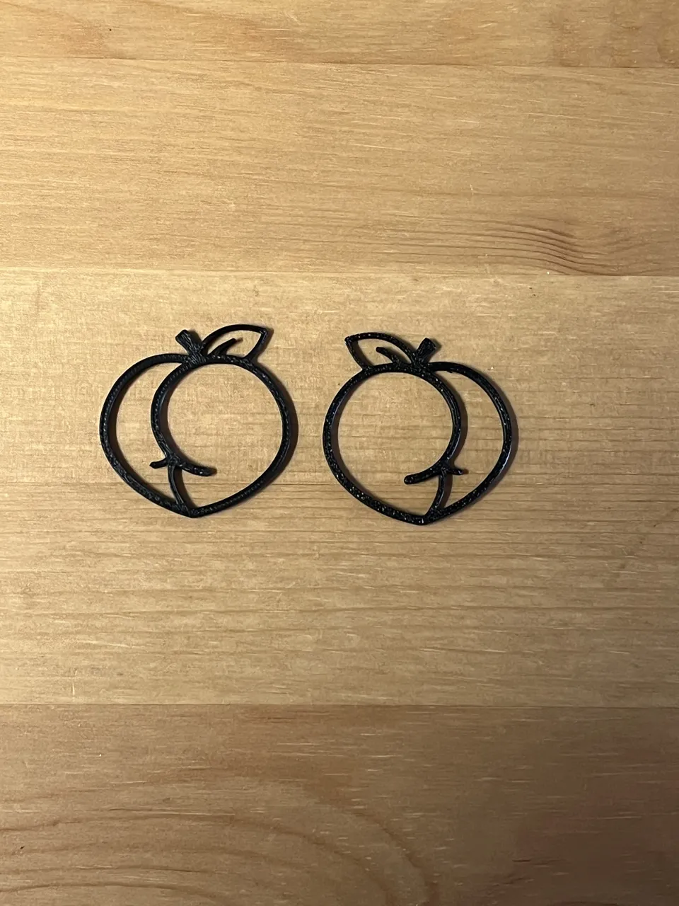 peach earrings view 2