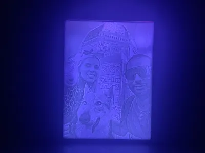 Lithophane support