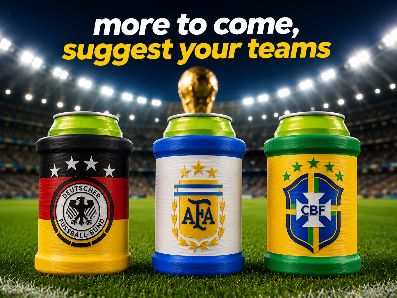 Reloadable Beer Koozie - World Cup Edition!