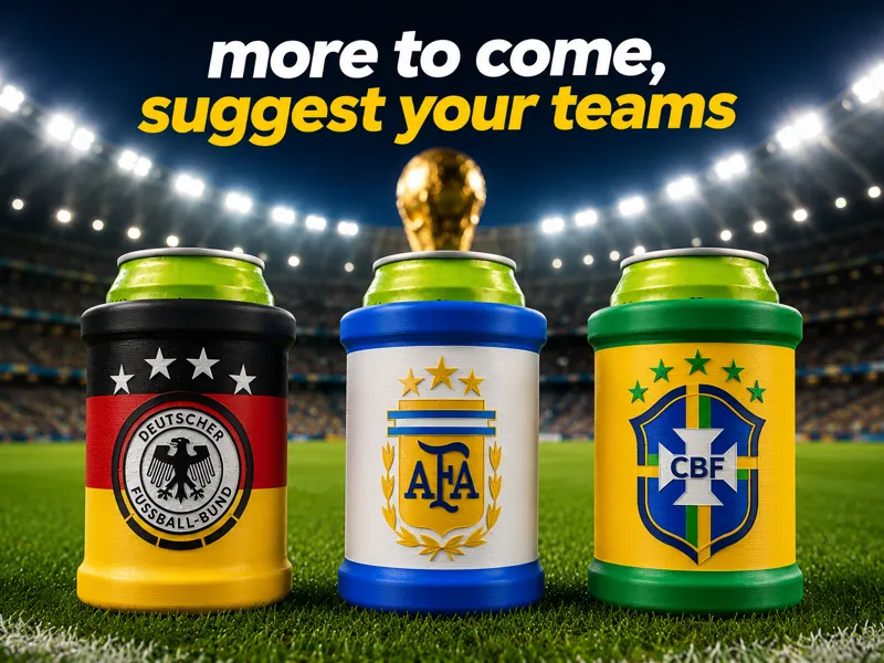 Reloadable Beer Koozie - World Cup Edition!
