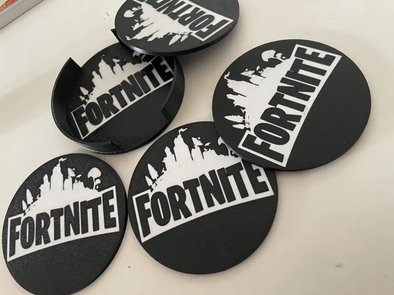 Fortnite glass coaster