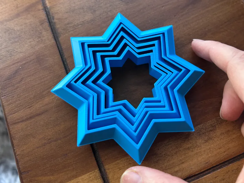 Nested Star Stack (Satisfying Print-in-Place)