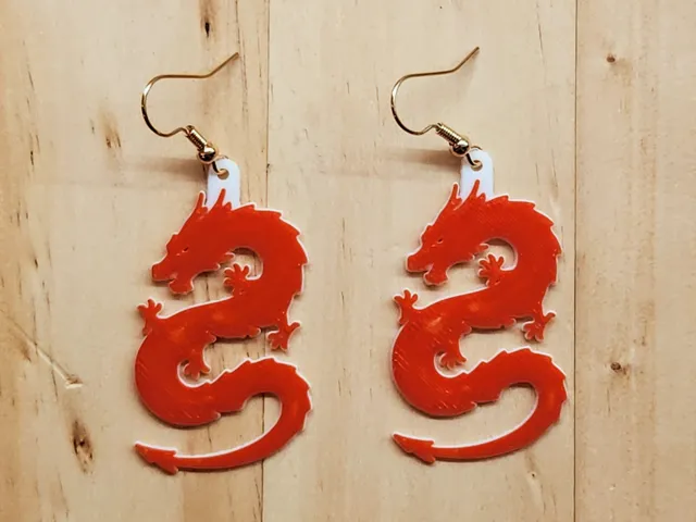 Chinese Dragon Earrings