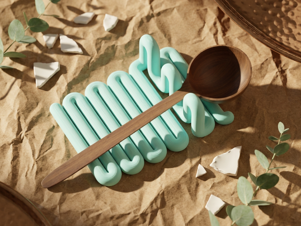 Wibble Aesthetic Kitchen utensil stand. 