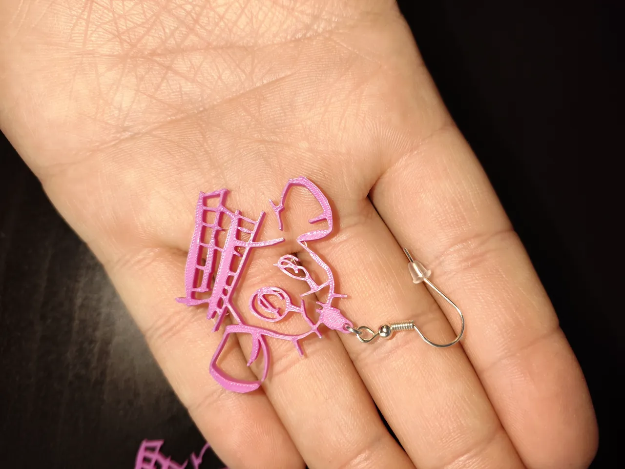 Jinx graffiti monkey earrings view 3
