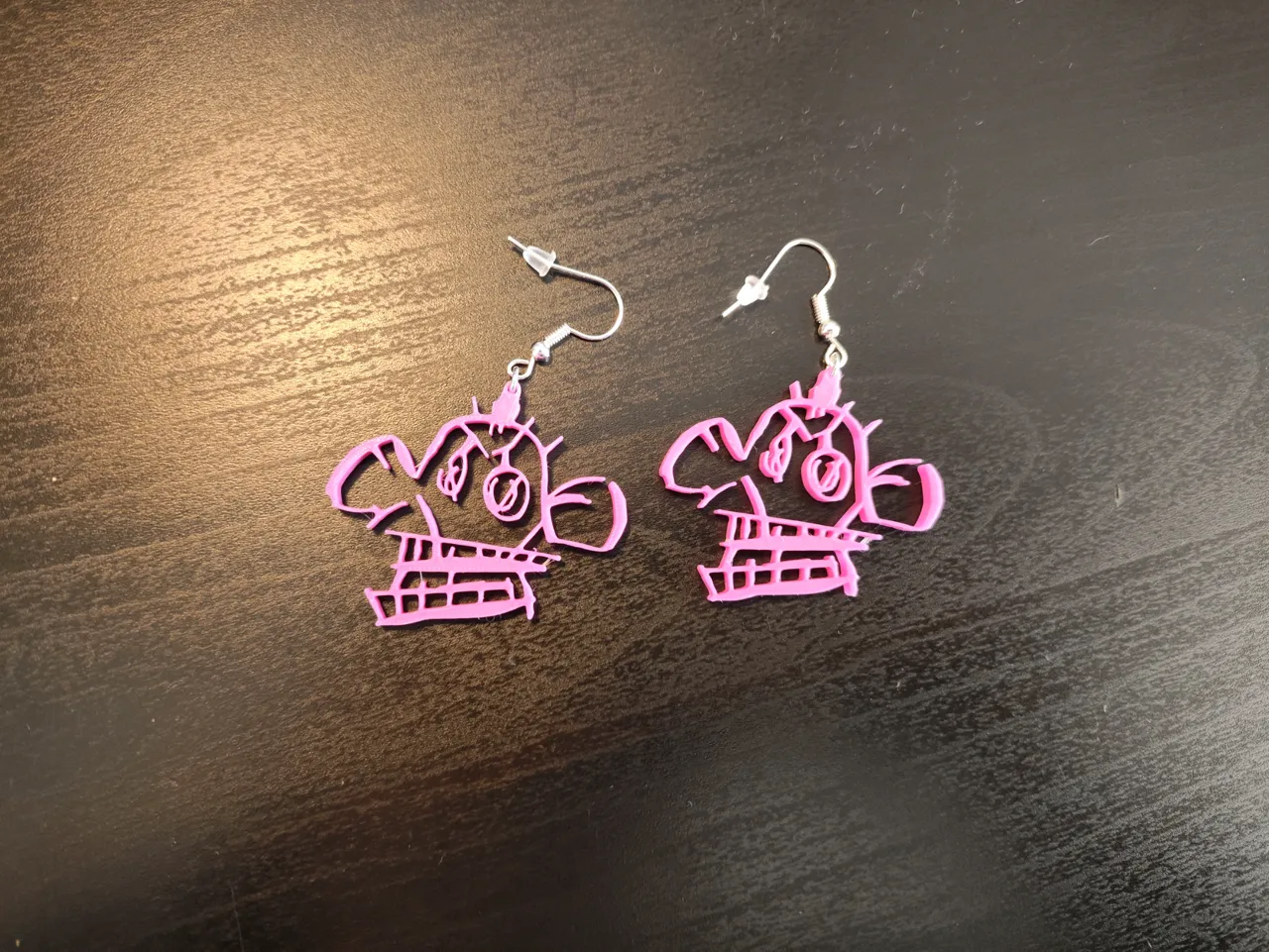 Jinx graffiti monkey earrings view 2