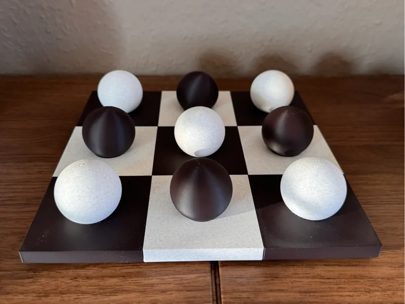 Tic Tac Toe Home Decor Sculpture