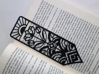 Art Nouveau Lotus Bookmark Vol.2 - Easy Print