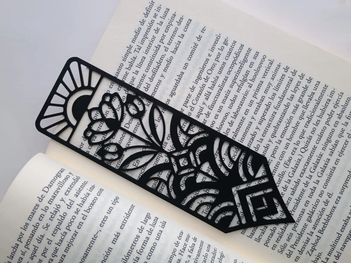 Marque-page lotus Art Nouveau
