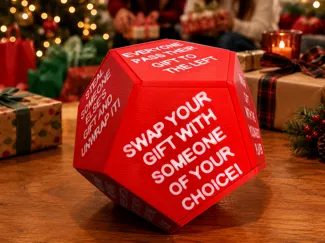 Christmas DIce With Separate Sides