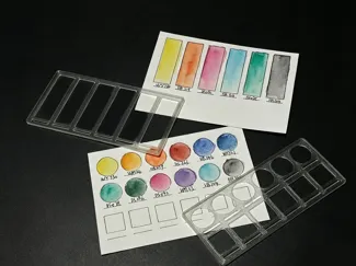 Make watercolor coloring cards