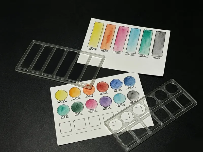 Make watercolor coloring cards