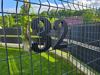 Home and Fence Large Numbers 0-9 and Letters A-F