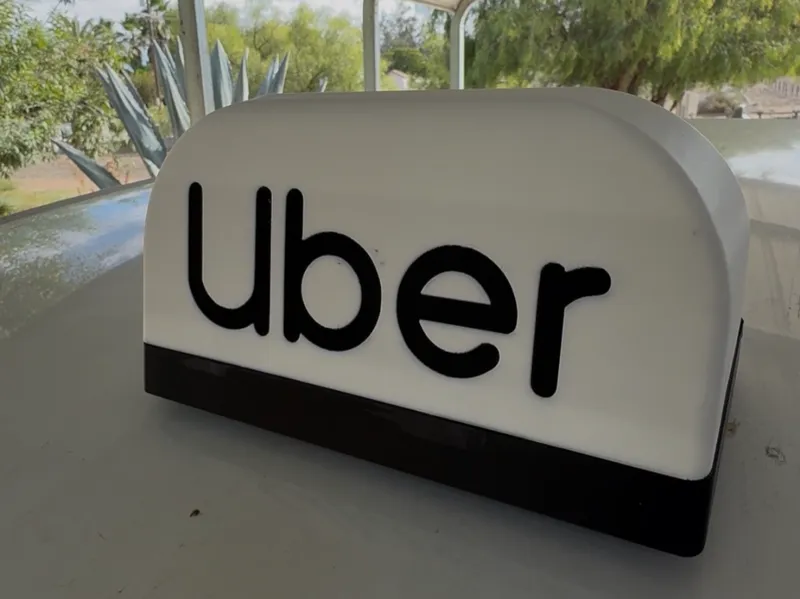 Uber Car Topper, Lighted or Unlighted