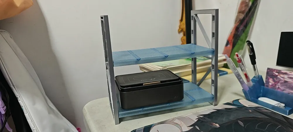 Desktop Tiered Storage Rack - Free 3D Print Model - MakerWorld