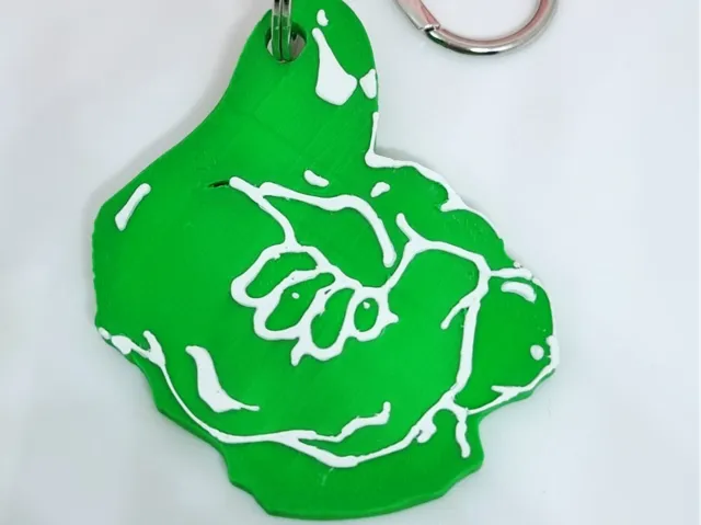 Chaveiro MANCHA VERDE contorno