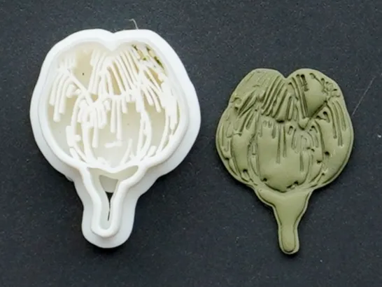 Artichoke Flower Clay Cutter For Earrings Necklace
