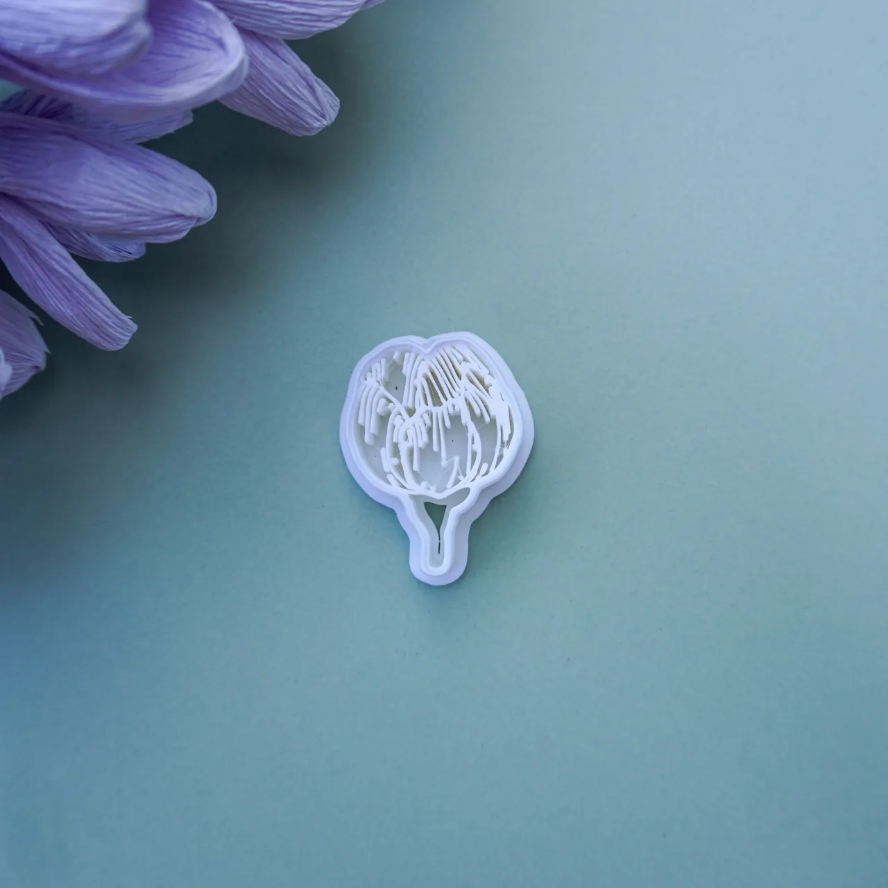 Artichoke Flower Clay Cutter For Earrings Necklace view 3