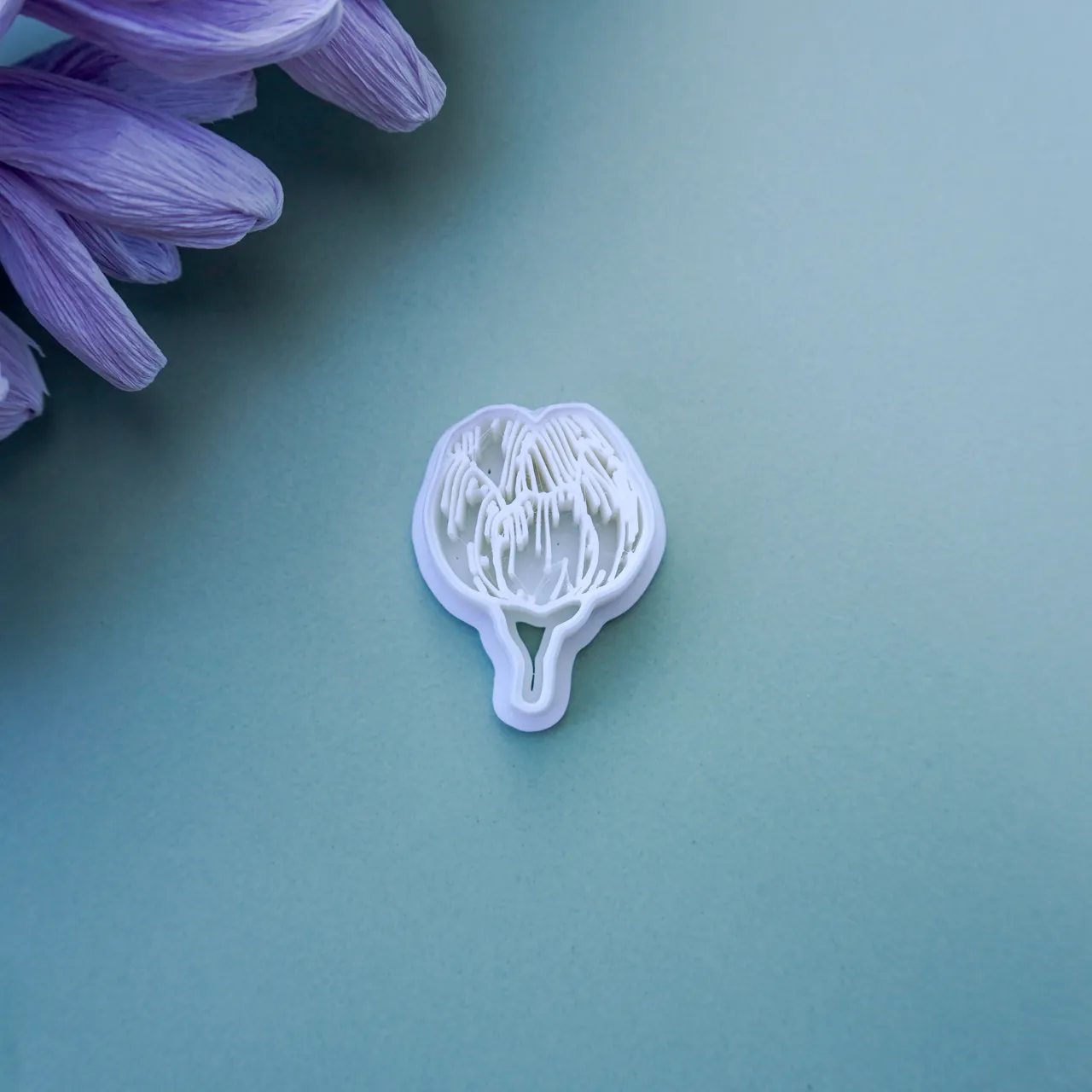 Artichoke Flower Clay Cutter For Earrings Necklace view 2