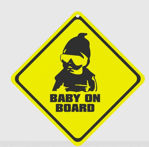 Baby on Board boy window sign by Bromigo77 - MakerWorld