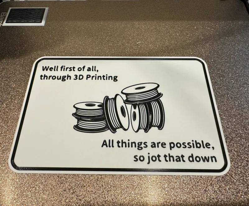 Through 3D Printing All Things Are Possible