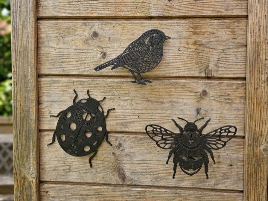 Nature Wall Art Set (Bird, Ladybug & Bee)