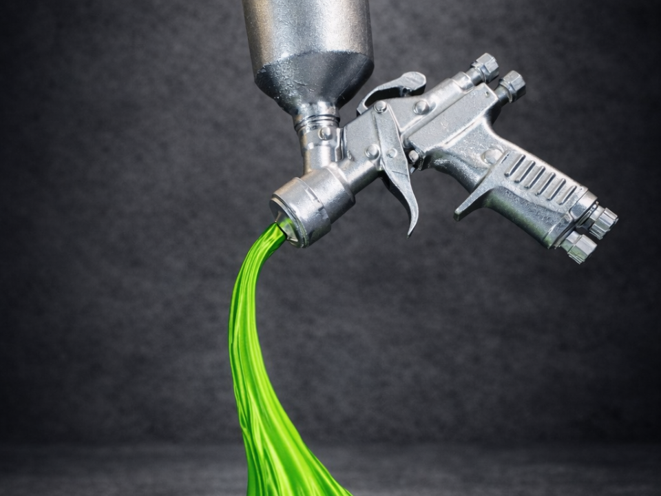 Spray Gun Spill – Garage & Body Shop Decor