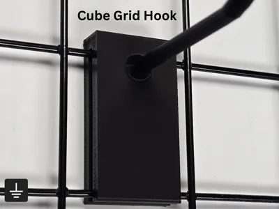 Wire Cube Grid Wall Hook