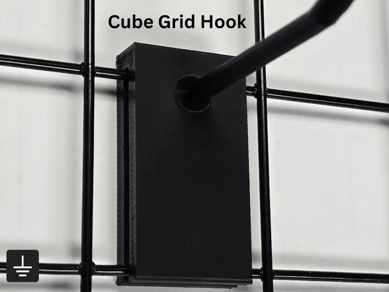Wire Cube Grid Wall Hook