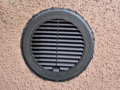 Garage Vent /w Cable Pass-Through (2-Part Design)