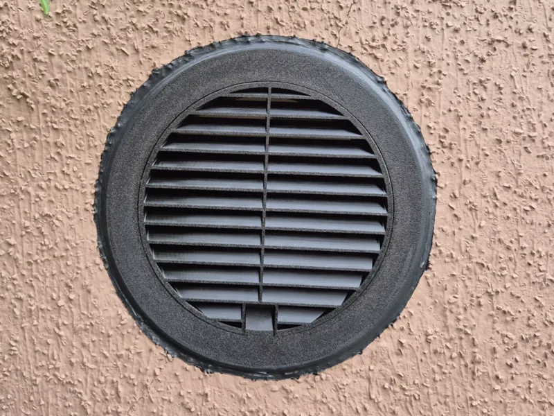 Garage Vent /w Cable Pass-Through (2-Part Design)