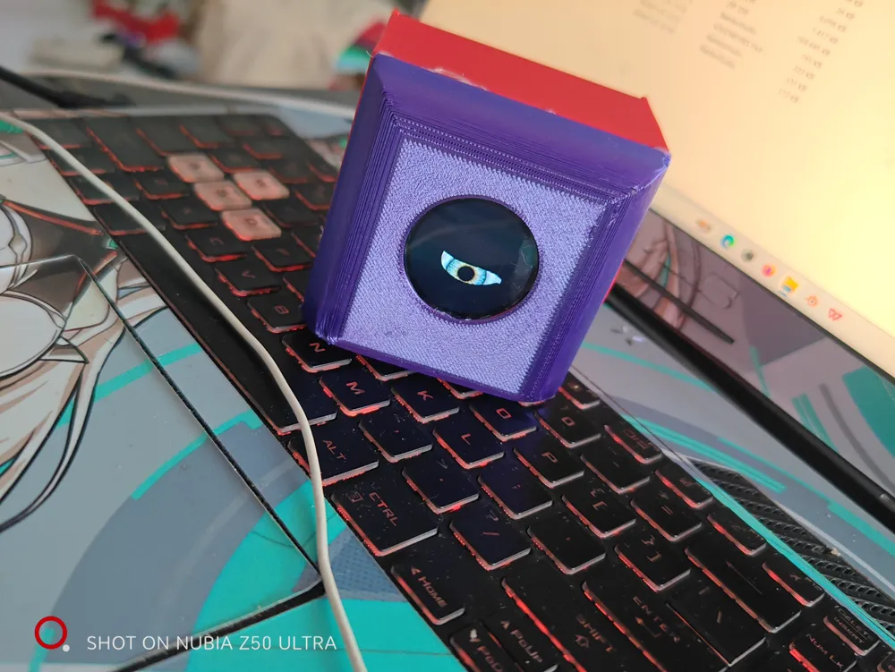 Eye-shaped box (actually just a screen box) by Silly fish - MakerWorld