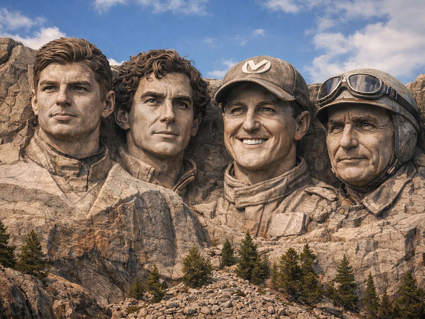 Mount Rushmore F1 drivers Max verstappen 