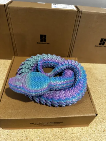 Articulated Rattlesnake (print in place) view 4