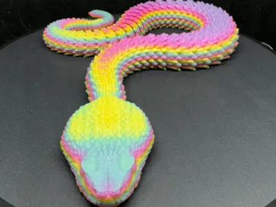 Articulated Rattlesnake (print in place)