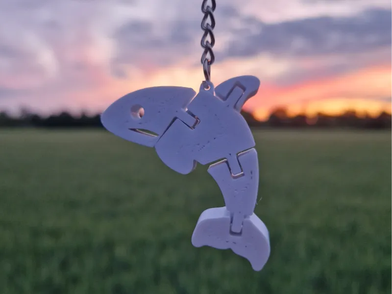 Flexi Cute Orca Keychain