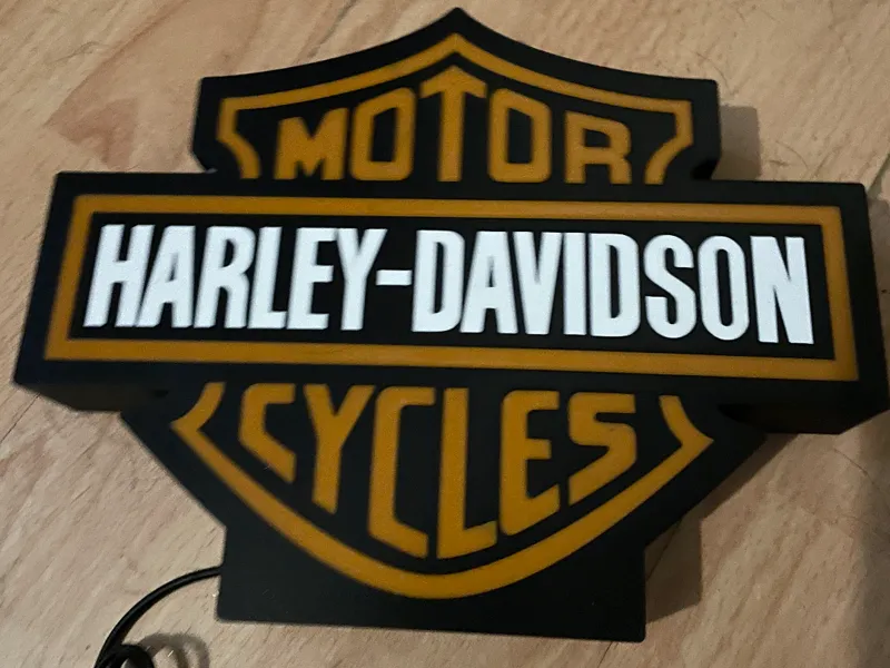 Harley Davidson Light Box