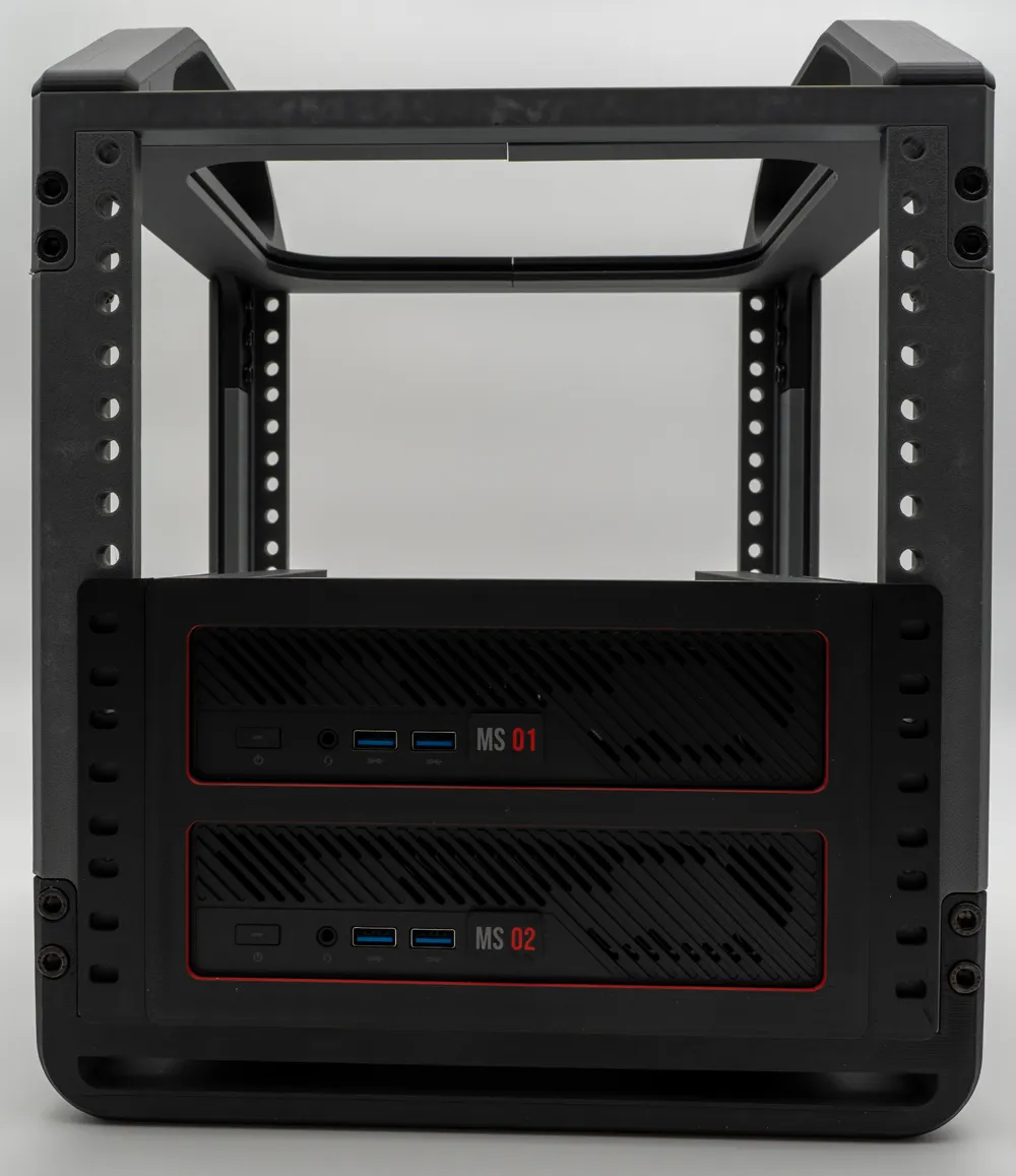 A2 Storage Rack Minisforum MS-A2 3U Rack Enclosure - Free 3D Print Model - MakerWorld