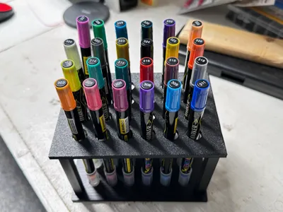 24 Acrylic Paint Pen Holder
