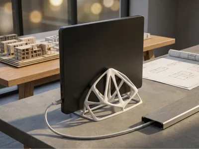 Lattice Vertical Laptop Stand