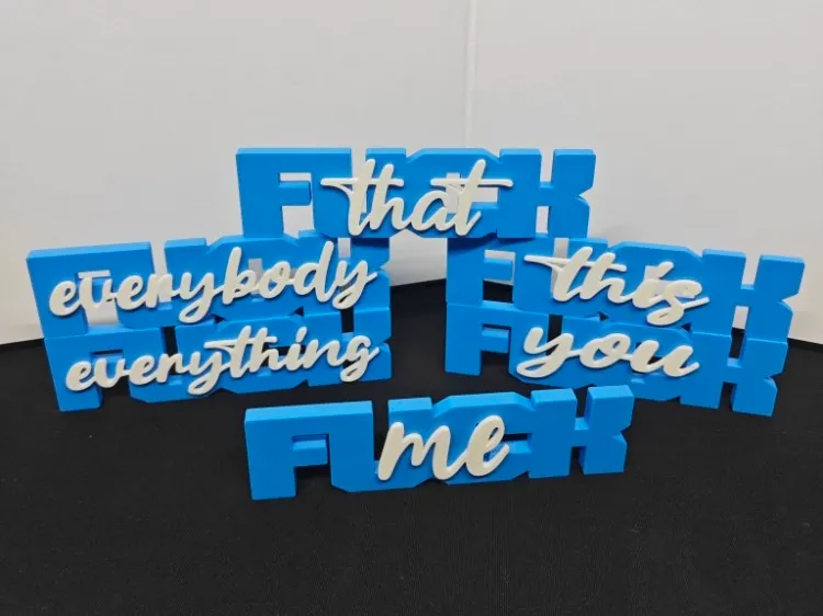 Modular "F*ck" Sign Kit - Express Yourself!