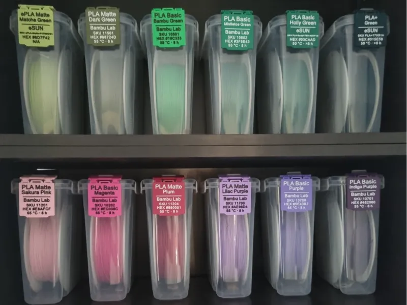 Customizable Filament Tag for Dry Boxes