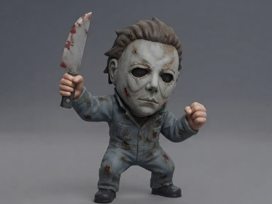Chibi Michael Myers Slasher Figurine 3D model