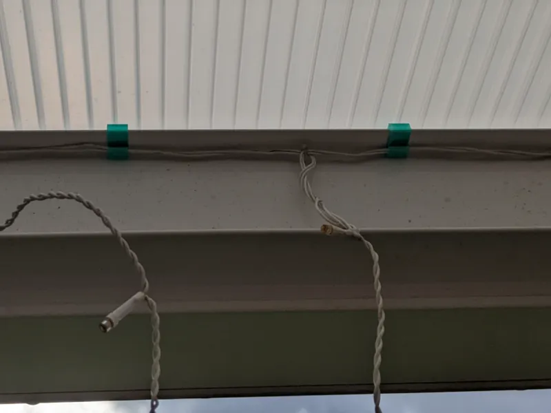 Lichterketten Halterung Clip für Terassendach
