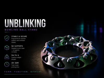 Bowling Ball Holder - Unblinking