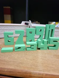 Blocs de somme numérique avec un 5 supplémentaire — photo 3