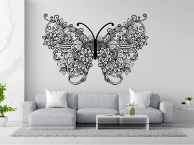 WallArt beautiful Butterfly 001
