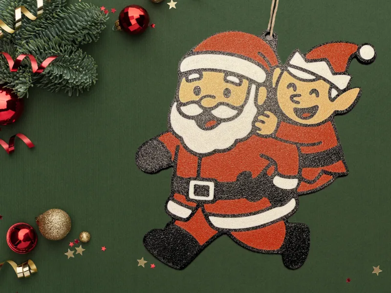 Christmas Ornament Tree Quartet - The Elf